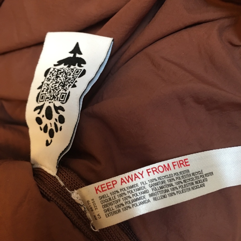 FP Movement pippa packable puffer jacket toasted almond brown small - Picture 9 of 9